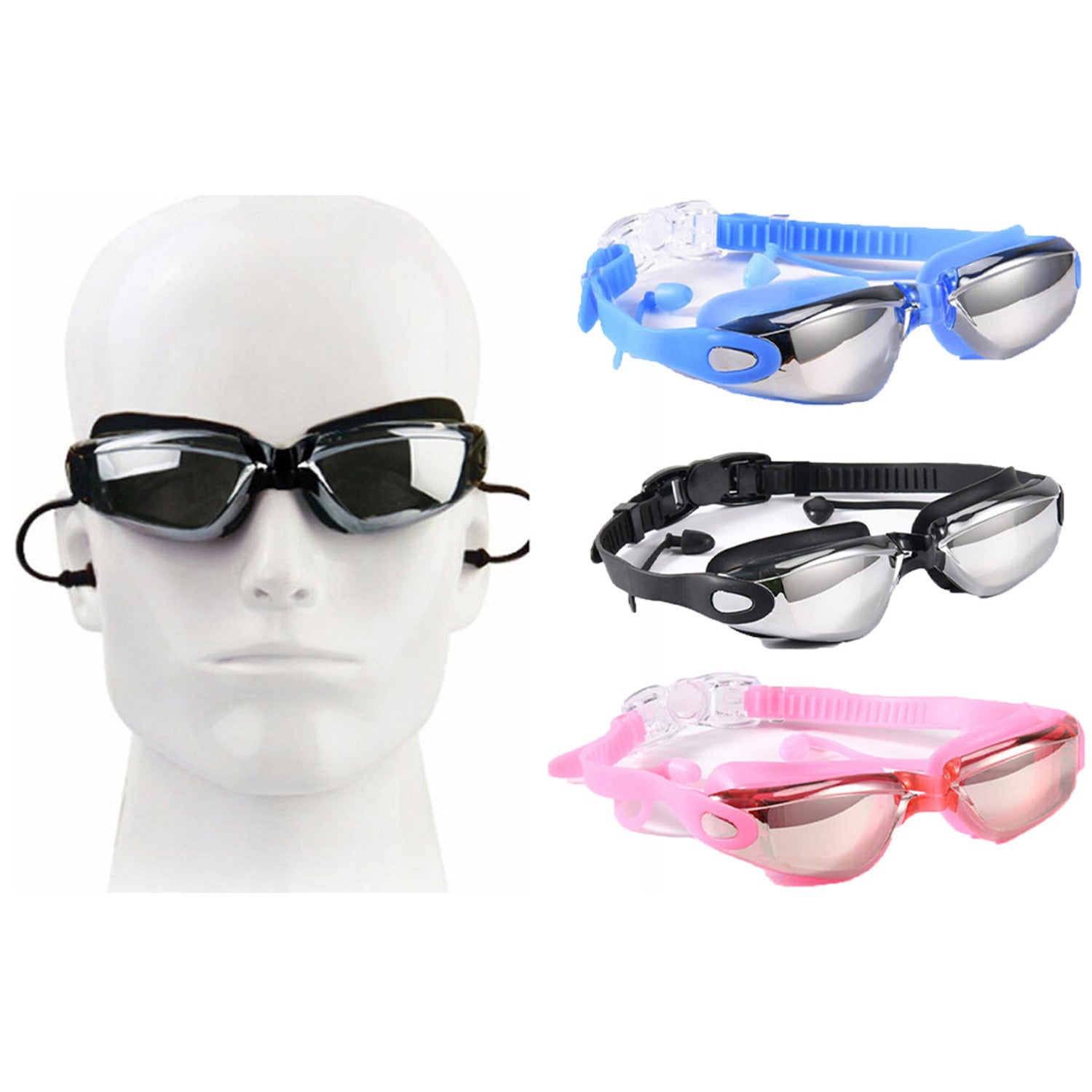 sainteve swimming goggles Sainteve 8015F Swim Goggles With Clip & Ear Plug | Amman Jordan