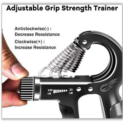 Hand grip strength from 10 to 40 KG