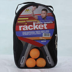 Table Tennis Racket Set with 3 Ping Pong Balls Bag