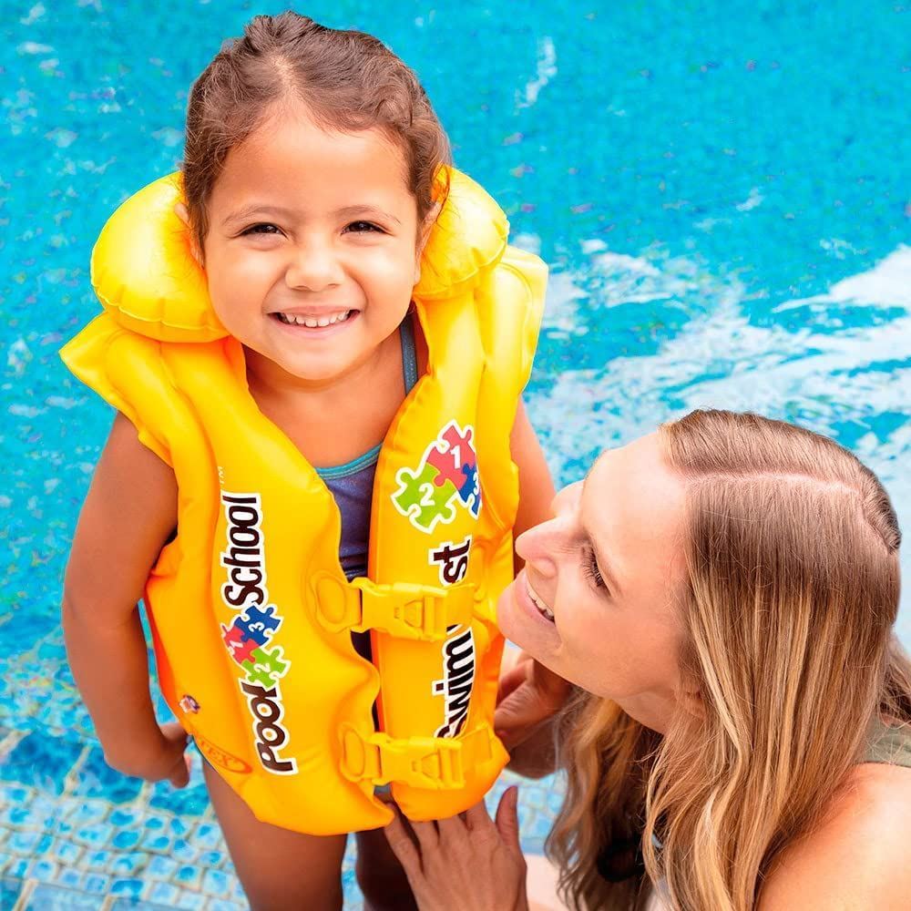 stemme skuffet hvordan Deluxe swim vest pool school ages 3-6 Intex | Amman Jordan | barakasports
