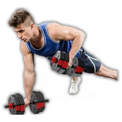 Adjustable 20KG dumbbell hexagon plastic + Connector