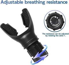جهاز تدريب تنفسي محمول لتدريب عضلات الجهاز التنفسي و تحسين قدرة التنفس و سهل التنظيف و مقاومة قابلة للتعديل