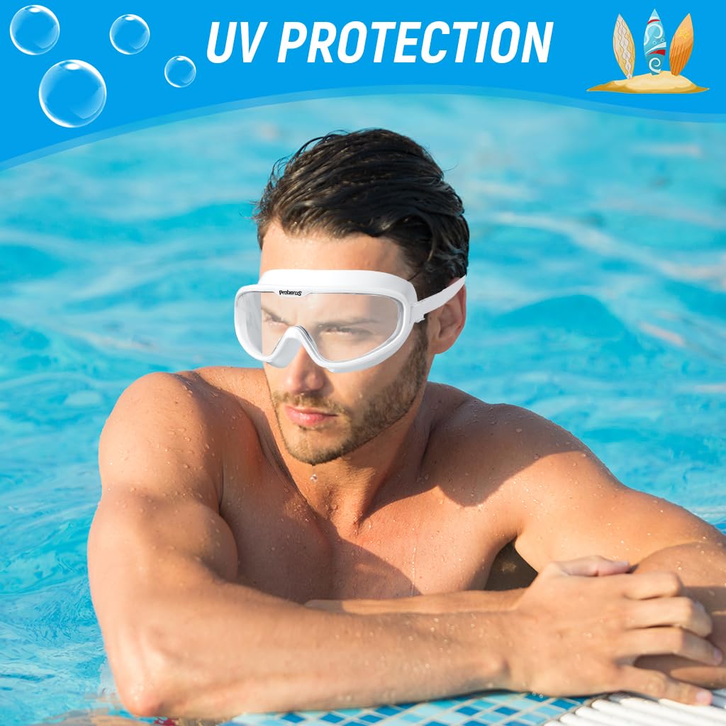 Big Frame Anti-Fog Swim Goggles with UV Protection speedo F1804