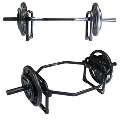Barbell Olympic Trap Bar and Shrug Bar for Deadlifts 12.5KG