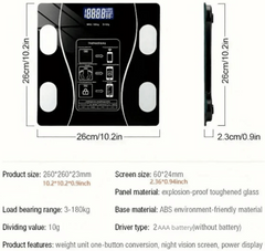 Bluetooth Weight Scale (USB Charging) Body Fat Scale BMI Smart Digital