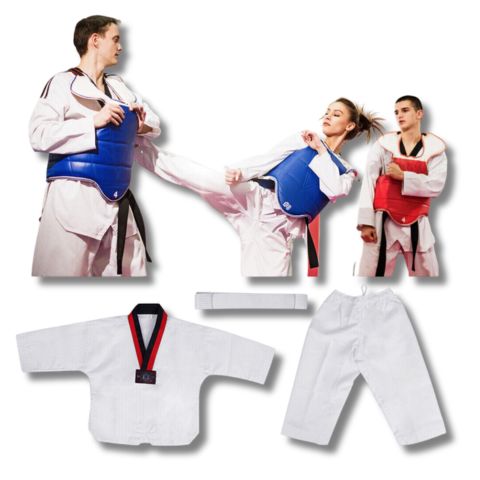Taekwondo Suit sizes 100 to 150cm