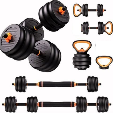 Plastic Weight Plates Set 40Kg with Kettlebell