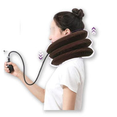 Neck Collar Device Pillow for Chronic Neck and Shoulder Pain Inflatable Adjustable Support Pillow Effective and Instant Relief 3 Layer