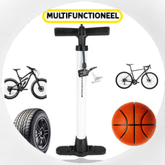 Floor Pump with Gauge Presta & Schrader Valves