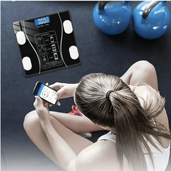 Bluetooth Weight Scale (USB Charging) Body Fat Scale BMI Smart Digital
