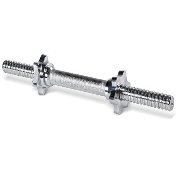 Chrome 45cm weight bar with screw collar 28mm