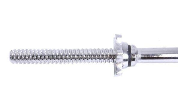 Chrome 45cm weight bar with screw collar 25mm
