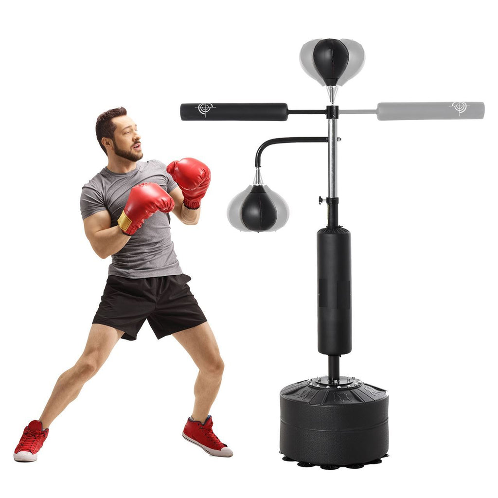 Freestanding Stand Punching Bag With 360° Reflex Bars Barakasports