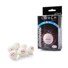 Table Tennis Balls DONIC 40+ Pack 6 - COACH